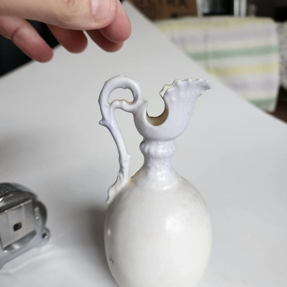Vintage Floral Pitcher Vase‎ Small Bud Vase Decorative Ceramic Creamer